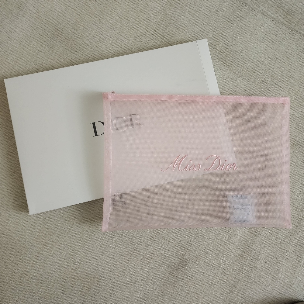 Miss Dior Pink Mesh Pouch